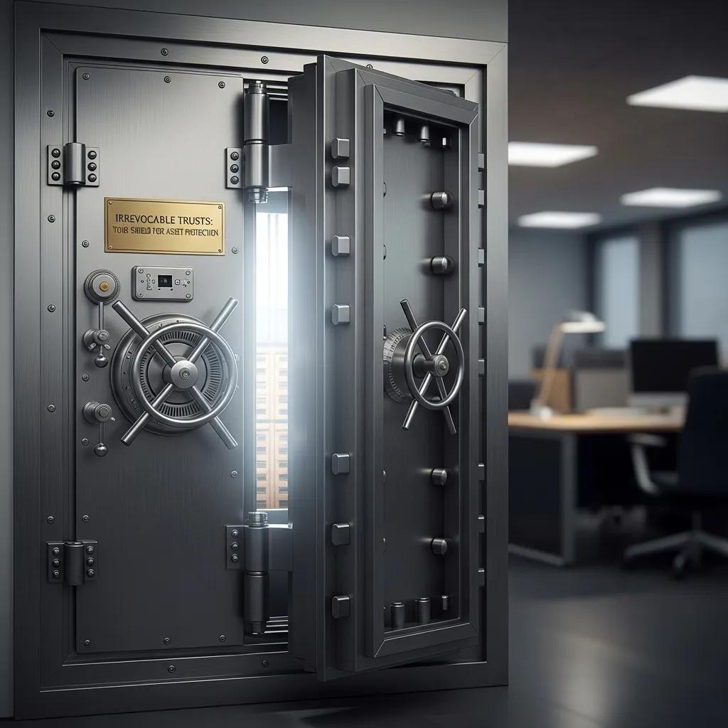 Secure vault door symbolizing asset protection in estate planning