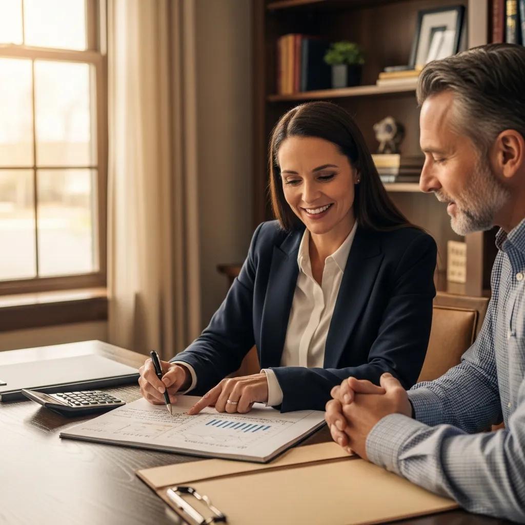 Financial advisor discussing tax planning with a high-income client