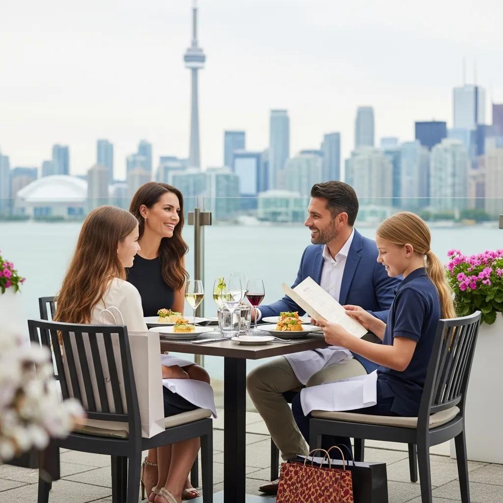 High-income family enjoying leisure activities in Ontario, highlighting lifestyle choices