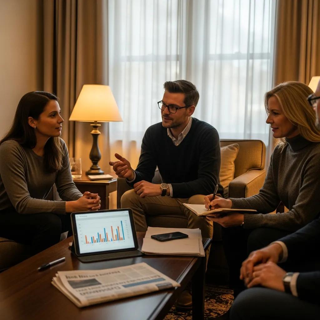 Participants engaged in an investment seminar, emphasizing community learning and financial education